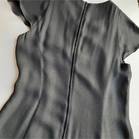 Vtg Giorgio Armani Le Collezioni Grey Maxi Dress Size 10 - Picture 11 of 15